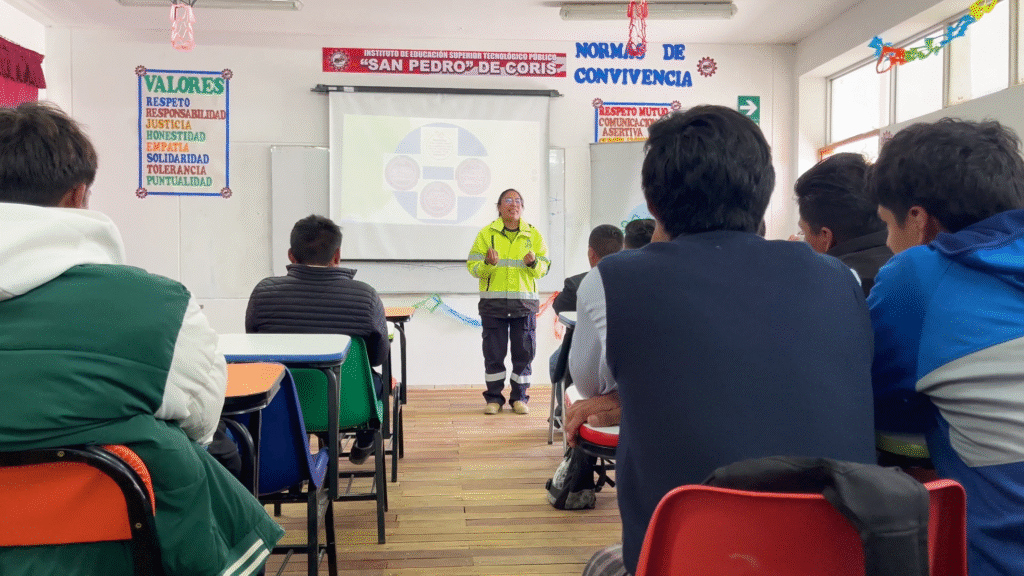 OCP | OCP fortalece la formación técnica del IESTP "San Pedro" de Coris con exitosa capacitación | Nota de Prensa