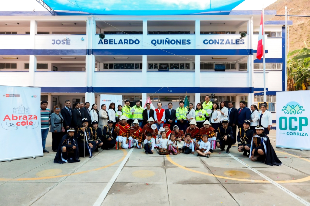 OCP | El proyecto, que inició de manera simbólica con una ceremonia que contó con la presencia de autoridades locales, docentes y estudiantes, permitió la remodelación integral de la infraestructura educativa, beneficiando directamente a más de 200 estudiantes. | Noticia